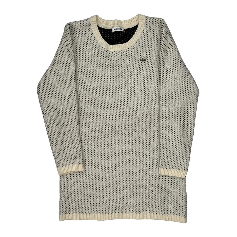 Vestido Suéter Lacoste - Pequeño Lana Negro Foto 1 de 4