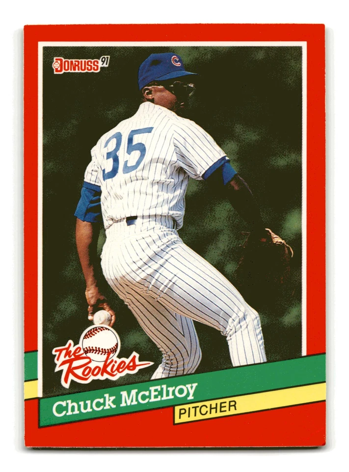 Chuck McElroy 1991 Donruss The Rookies #49 Chicago Cubs NM-MINT - Image 1 of 2