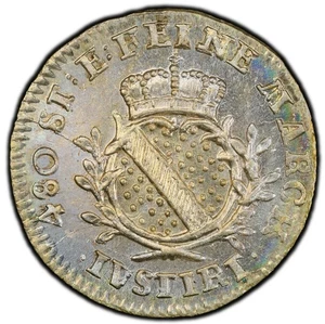 Deutschland - 1768 - W Baden - Karl Friedrich 2 1/2 Kreuzer - PCGS MS67 - UNGLAUBLICH! - Bild 1 von 5