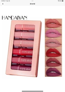Vegan Matte Lipstick Set of 6 Colors - Picture 1 of 9