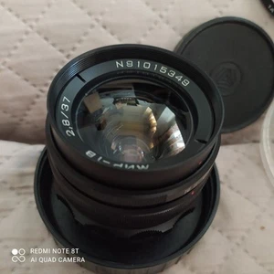 USSR MIR-1 B WIDE ANGLE LENS BLACK f2.8/37 SLR M42 - Imagen 1 de 9