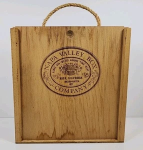 Vintage Napa Valley Box Company Wooden 24 Cassette Storage Rack Crate Shelf - Picture 1 of 21