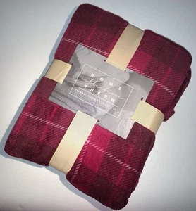 Home Collection Flannel Throw Blanket Fall Winter Decorative Plaid Stripes 50x60 - Picture 1 of 7