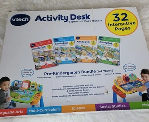 VTech Activity Desk Preschool Expansion Pack Bundle complete box not perfect - Picture 1 of 3