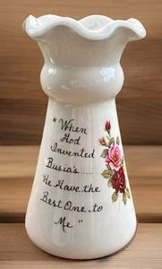 Vaso ceramica studio arruffato top rose polacca nonna migliore Busia sentimentale - Foto 1 di 8