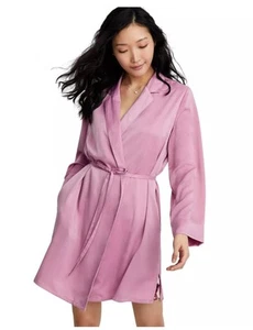 State of Day Womens Silk Touch Self-Tie Robe Mauve Orchid Purple Small - Picture 1 of 4