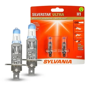SYLVANIA H1 SilverStar Lampadine Ultra Alogene per Fari - Fascio Alto/Basso (Confezione da 2) - Foto 1 di 7