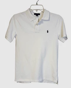 Polo Ralph Lauren Boys Classic Polo Shirt White Sz. M (10-12) School Everyday - Picture 1 of 4