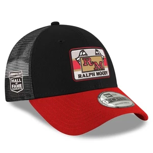 Men's New Era Black/Scarlet Ralph Moody 2025 NASCAR Hall of Fame 9FORTY - Picture 1 of 4