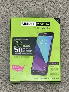 Samsung Galaxy J3 Luna Pro Simple Mobile By T-Mobile - New Sealed - Picture 1 of 5
