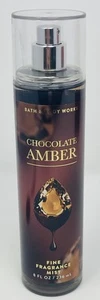BATH & BODY WORKS Chocolate Amber FINE FRAGRANCE MIST BODY SPRAY 8 FL OZ NEW - Picture 1 of 5