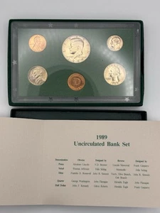1989 Uncirculated Bank Set U.S Mint Original Government Packaging Denver Mint - Picture 1 of 9