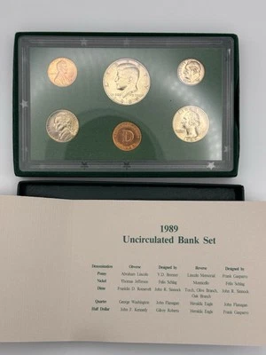 1989 Uncirculated Bank Set U.S Mint Original Government Packaging Denver Mint - Image 1 of 4