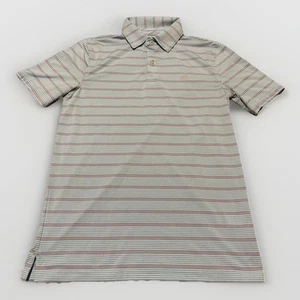 Southern Tide Kids’ Polo, Blue With White And Red Stripes, Size L - Picture 1 of 3