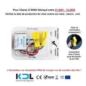 Siège Tapis Testeur Émulateur diagnostic pour Mercedes G W463 2001-2008 - Picture 1 of 2