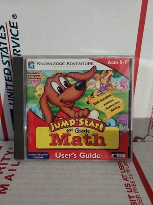Jump Start 1st MATH Grade Ages 5-7 Version 1 Classic 1995 PC CD-Rom - #162h - Image 1 of 2