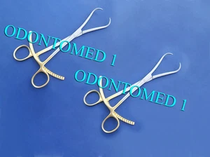 2 pinzas de reducción ósea 8" instrumentos quirúrgicos ortopédicos chapados en oro - Imagen 1 de 2