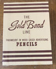 Vintage New Unused Gold Bond Line Advertising Pencils w Box 165 Pencils