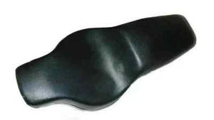 Premium Dual Seat for Enfield Classic 350/500 – Black & Chrome Edge - Picture 1 of 6