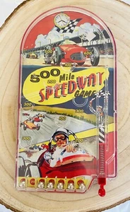 Pinball Hand Held Speedway Game Vintage Schilling 2007 500 Mile - Picture 1 of 6
