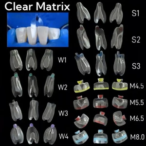 Bandas Matrices Dentales Transparentes Matrices Transparentes Arco Molar Anterior Frontal Bioclear - Imagen 1 de 45