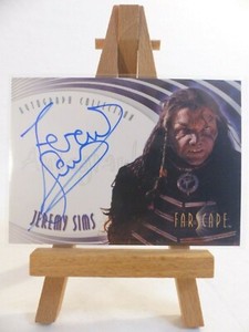 Farscape Through the Wormhole Autograph card A53 Jeremy Sims as Rorf