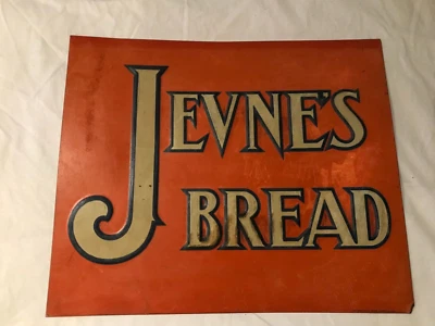 Antique Jevne's Bread 16x13" Metal Sign 1930s - Image 1 of 4