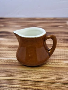 Vintage - H F Coors Keramik Kochgeschirr USA 160 braun individuelles Milchkännchen - Bild 1 von 9