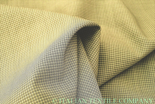 PURA LANA LEGGERA GINGHAM GRIGIO TERRA SARTORIA LUSSO MADE IN ITALY PER DIOR E30
