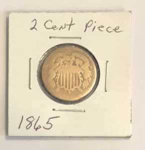 1865 2 Cent Piece - Picture 1 of 2