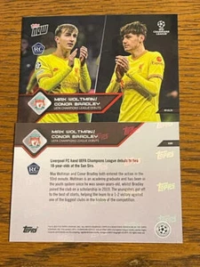 2021 Topps Now UEFA Champions League #89 Max Woltman Conor Bradley Liverpool RC - Bild 1 von 1