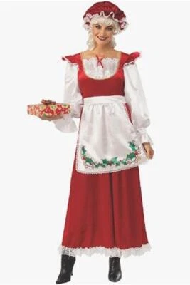 Red Traditional Mrs Santa Claus - Costume - Christmas - Women - Small - Image 1 of 2