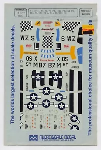 Calcomanías a microescala 1/72 P51-D Mustang 84 FS/78 FG 357 FS/355 FG 384 FS/364 72-397 - Imagen 1 de 1