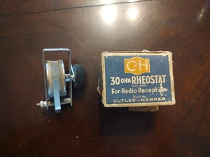 Vintage Radio Part Rheostat 30 Ohm Cutler Hammer CH With Box - Picture 1 of 6
