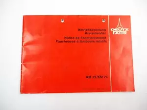 Deutz Fahr KH22 KM24 Kreiselmäher Betriebsanleitung Bedienungsanleitung 1979 - Bild 1 von 2