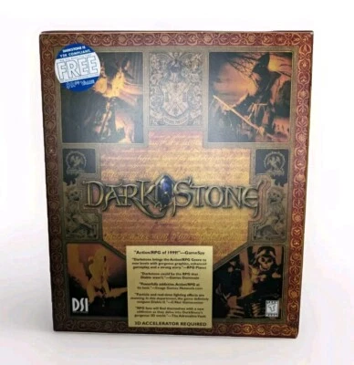 Sealed IOB 1998 Dark Stone PC Game, 1999 #1 RPG Action Role Playing Game Fantasy - Image 1 of 4