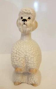 Vintage White French Poodle Figurine 6" - Picture 1 of 7