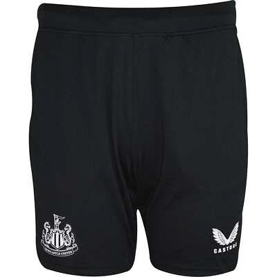 Castore Newcastle United Mens Training Shorts Black Football Pockets Lightweight - Image 1 of 3