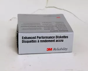 3M Enhanced Performance Diskettes 1.44MB 3.5 3 1/2 Micro Floppy Discs 10x - Picture 1 of 2