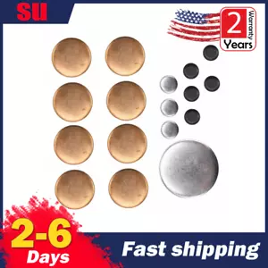 For SBC Chevy Brass Freeze Frost Plug Part MPE-100BR Small Block 283 305 327 350 - Picture 1 of 17