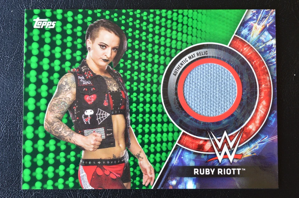 2018 Topps WWE Women's Division  Mat Relics Royal Rumble Green   Ruby Riott /150 - Image 1 of 2
