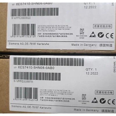 New Siemens 6ES7 410-5HN08-0AB0 6ES7410-5HN08-0AB0 SIMATIC PCS 7 CPU 410 SMART - Image 1 of 3