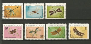 Viét Nam 1977 libellules 7 timbres oblitérés /T8309 - Imagen 1 de 1