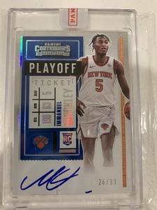 IMMANUEL QUICKLEY 🔥🔥🔥2020-21 Contenders Rookie Playoff Ticket Auto 26/99