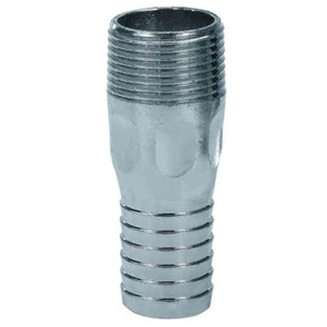 Combination (KC) Nipple Fitting, Hex Body, 1/2" Hose Shank x 1/2" Male NPT, Z... - Picture 1 of 1