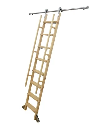 Mango de acristalamiento nudoso escalera de madera de pino ajuste tubo redondo herrajes de acero inoxidable Foto 1 de 4