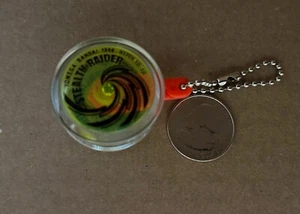 Yomega mini Yo-Yo Keychain Stealth Raider Green Clear 1998 Bandai Hyper yo-yo - Picture 1 of 2