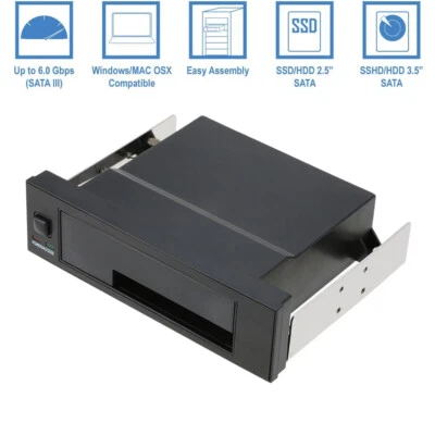  Bay 2.5" 3.5'' Drive HDD&SSD Caddy Internal  Rack Enclosure F0O7 - Image 1 of 4