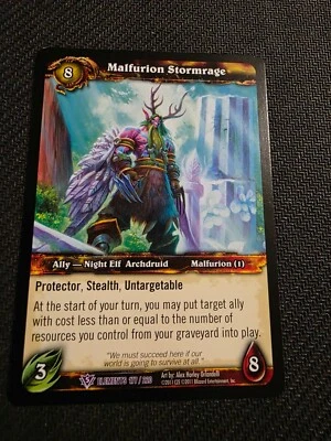 World of Warcraft TCG Malfurion Stormrage Elements 177/220 - Image 1 of 2