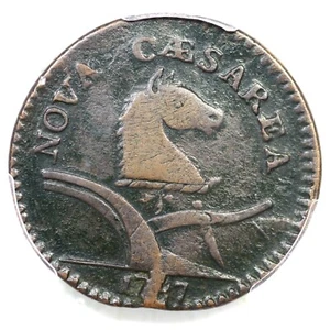 1787 34-J PCGS VF Details Deer Head New Jersey Colonial Copper Coin - Picture 1 of 3